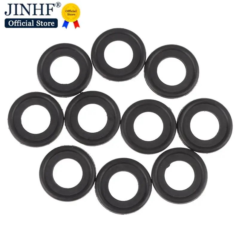 

10Pcs Oil Pan Drain Plug Seal O Ring Compatible With Buick Vauxhall GMC Ford Opel Corvette Holden Land Rover Oldsmobil