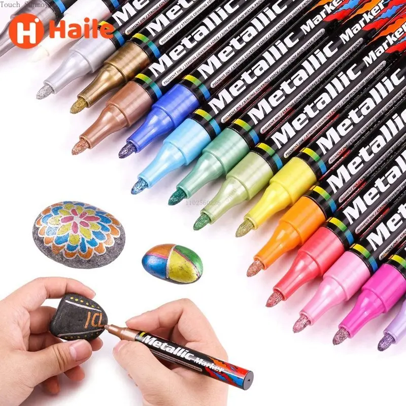,broad Tip Paint Pens For Rocks,halloween Pumpkin, Wood, Stationery Christmas Gift