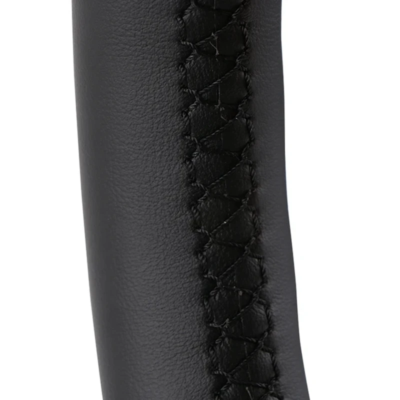 

Чехол на руль салона автомобиля для Peugeot 307 2001-2008 307 SW 2005-2008, черная кожаная отделка из микрофибры, аксессуары