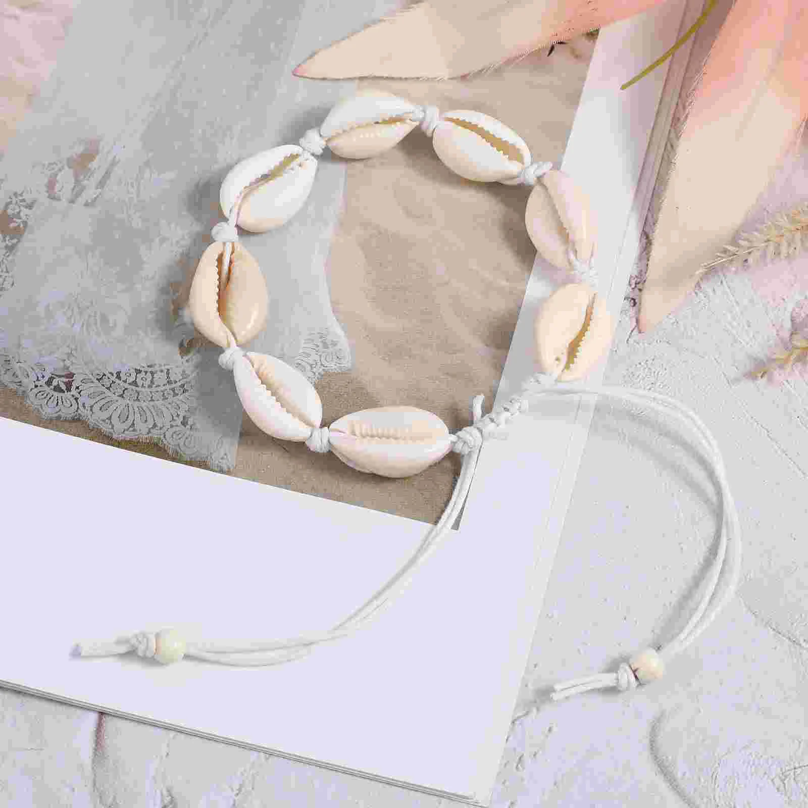 

Shell Bracelet Bohemian Style Shell Braided Hand String Bracelet for Women Girls