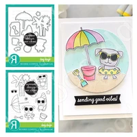 new 2022 arrival dog days cutting dies stamps scrapbook diary decoration stencil embossing template diy greeting card handmade