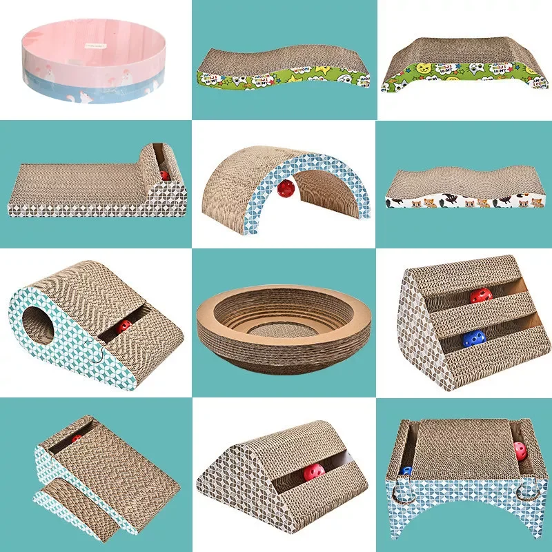 

2023NEW Cat Scratch Board Pad Grinding Nails Interactive Protecting Furniture Toy Corrugated Large Size Catw Scratcher Toy FD148