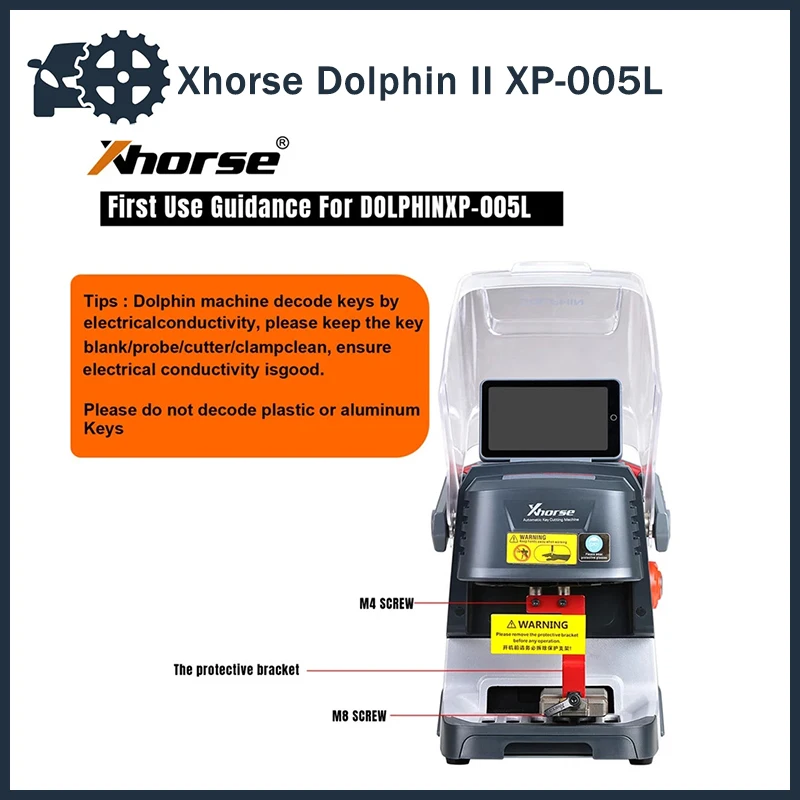 

Автоматическая портативная машина для резки ключей Xhorse Dolphin II XP-005L XP005L с регулируемым экраном и встроенным аккумулятором
