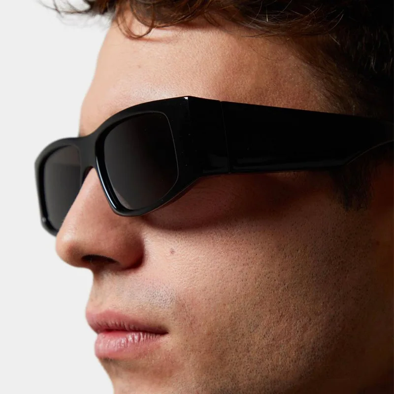 Антибликовые солнцезащитные очки UV400 с квадратными линзами и оправой для мужчин