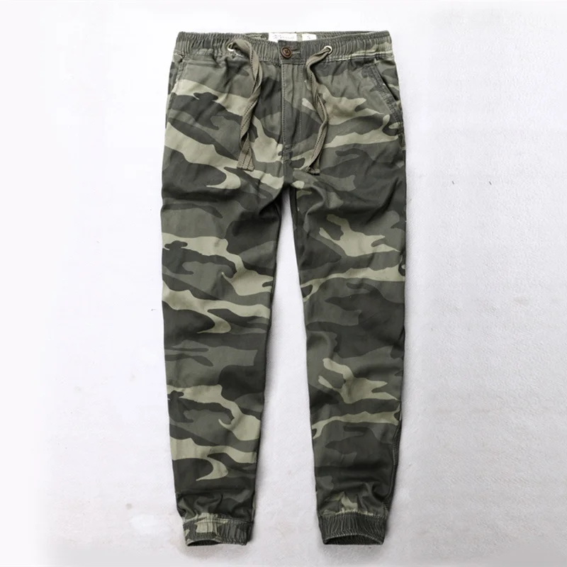 

Men's Winter Cargo Pants with Fleece Lining Cotton Casual Safari Style Camouflage Trousers Outdoor Jogger