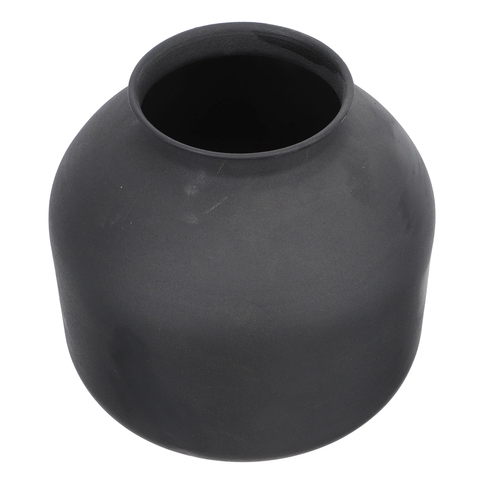 

Vase Flower Black Pot Vases Iron Decor Matte Formetal Home Vintage Centerpieces Planter Arrangement Office Pots Container Dry
