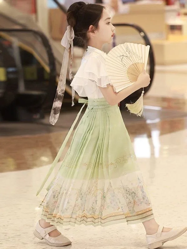 Блузка женская с принтом юбка рисунком