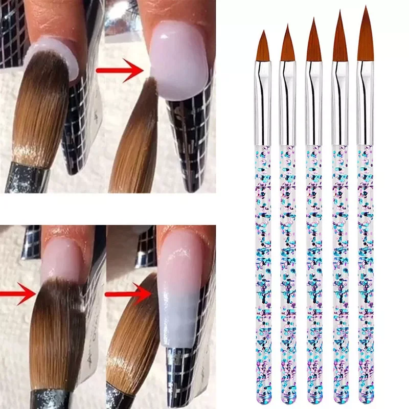 

NEW PCS /SET Nail Brush Kolinsky New Engraving Dotting Drawing Painting UV Gel Carving Pen Acrylic Beauty Nail Art Nail Tools