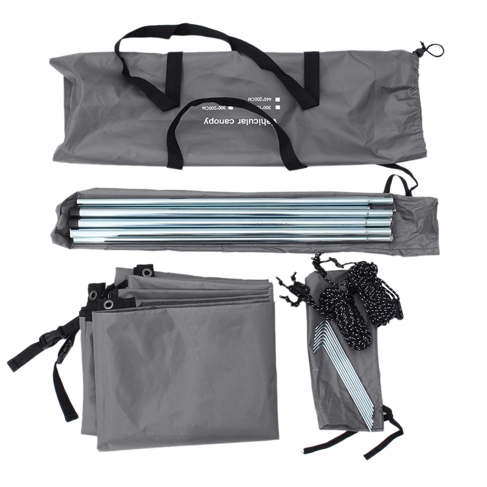 

Портативный Навес для кемпинга, 300x150 см, автомобильный боковой тент, RV, солнцезащитный козырек, фотопалатка для фургона, улицы,