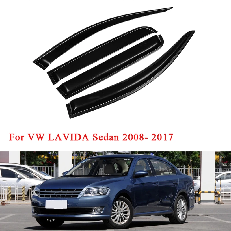 

Car Window Deflector Visor For VW LAVIDA Sedan 2008 2009 2010 2011 2012 2013 2014 2015 2016 2017 Awning Shelter Sun Rain Guard