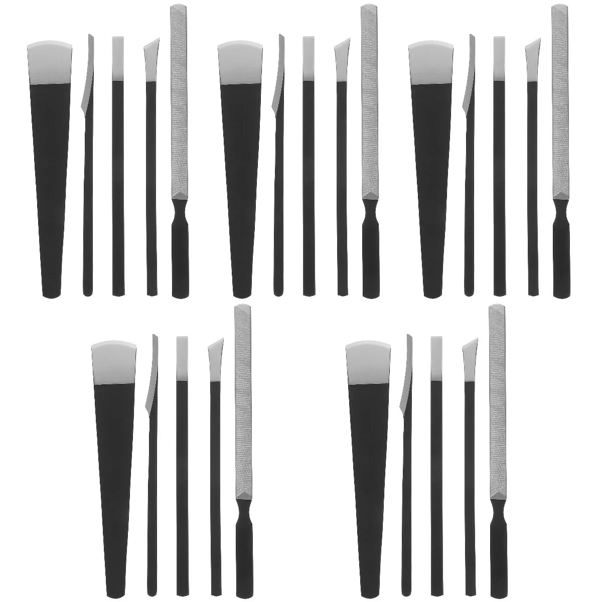 

5 Sets Five Piece Stainless Steel Pedicure Foot Care Tools Kit Scrapers Supplies Nails