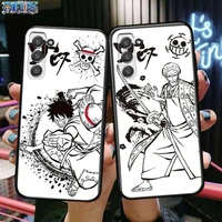 one piece luffy zoro law phone cover hull for samsung galaxy s6 s7 s8 s9 s10e s20 s21 s5 s30 plus s20 fe 5g lite ultra edge