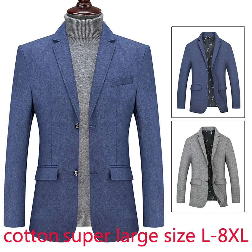 

New Arrival Fashion High Quality Four Seasons Suit Extra Large Men Casual Men Blazer Coat Plus Size LXL2XL3XL4XL 5XL 6XL 7XL 8XL