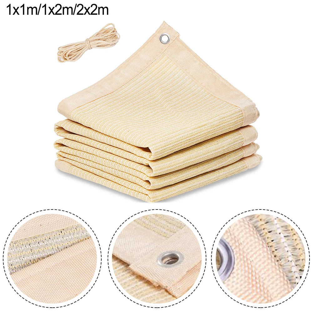 

Beige White Shading Sails Mesh Thickened Insulation Sunshade Fabric Shade Cloth For Greenhouses Garden Plants Car Fruit Flower