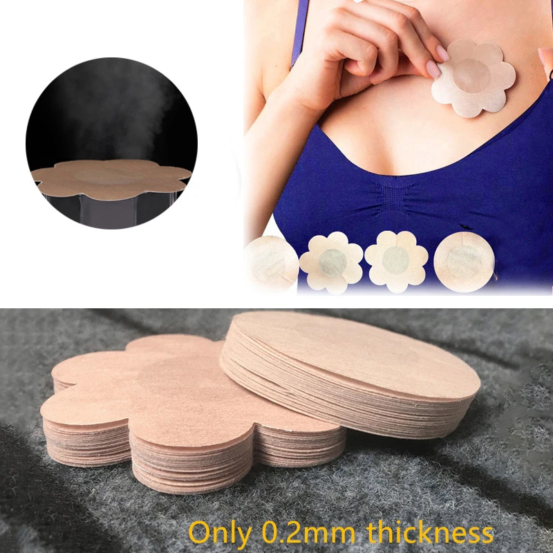 

20Pcs/10pairs Women Invisible Breast Lift Tape Overlays on Bra Sexy Nipple Stickers Chest Covers Adhesivo Bra Nipple Pasties