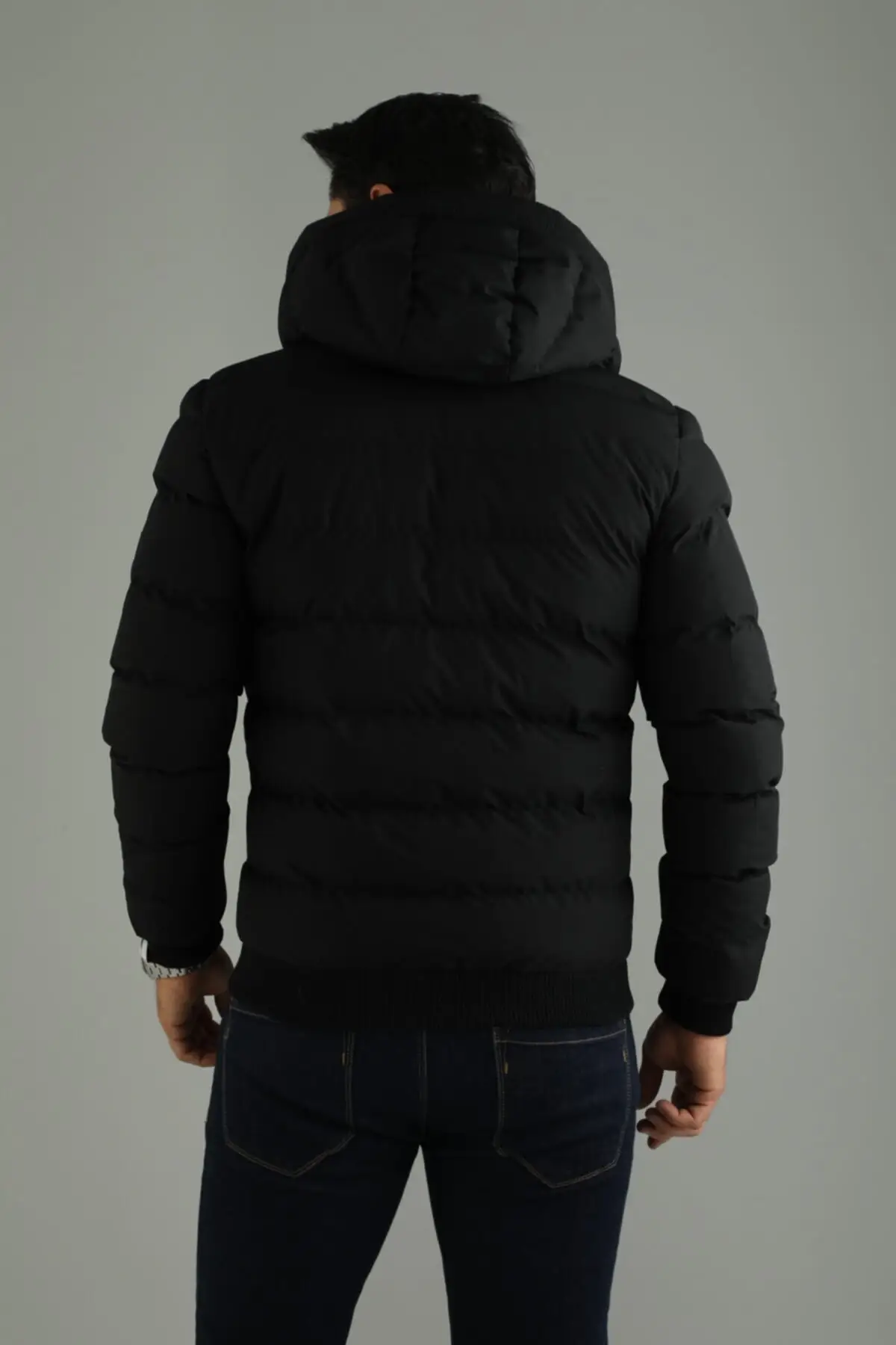 Men's Black Hooded Inflatables