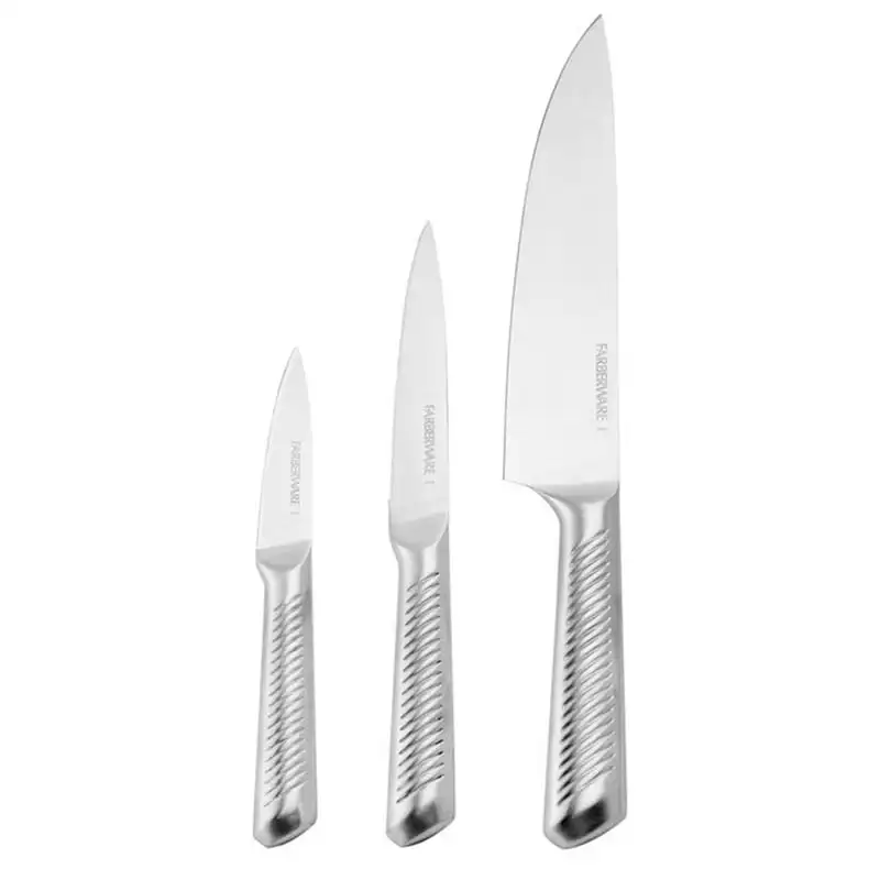 

3-piece Forged Textured Stainless Steel Knife Set