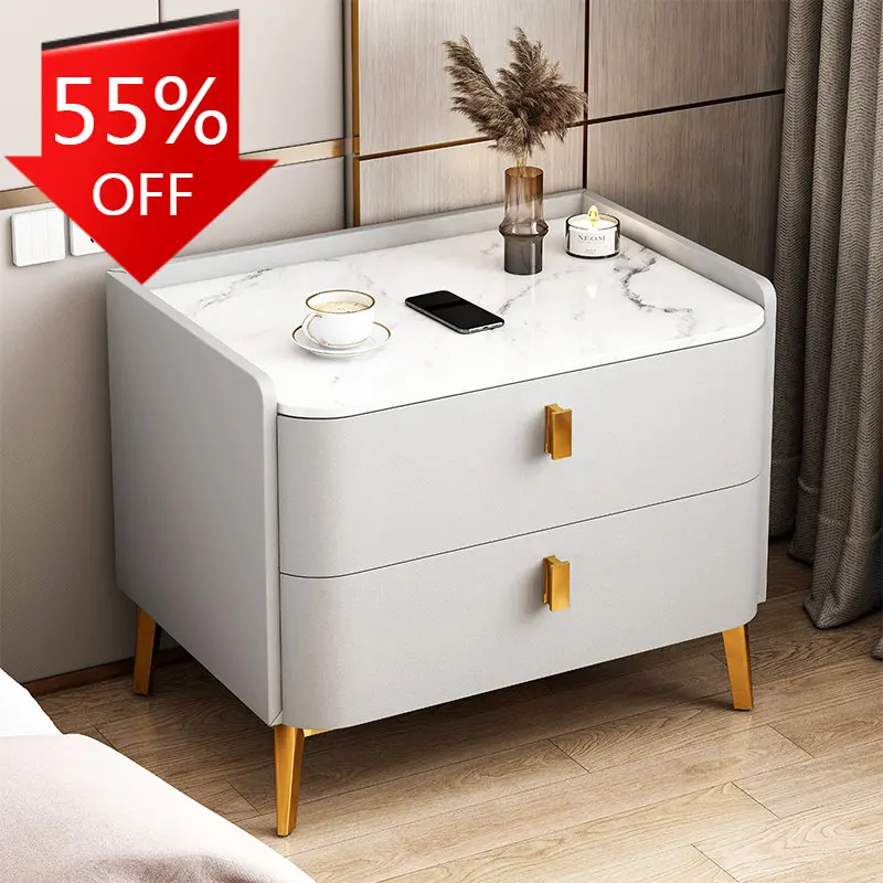 

White Bedside Table Nordic Small Apartment Bedside Nightstands Bedroom Luxury Furniture Living Room Table De Chevet Desk