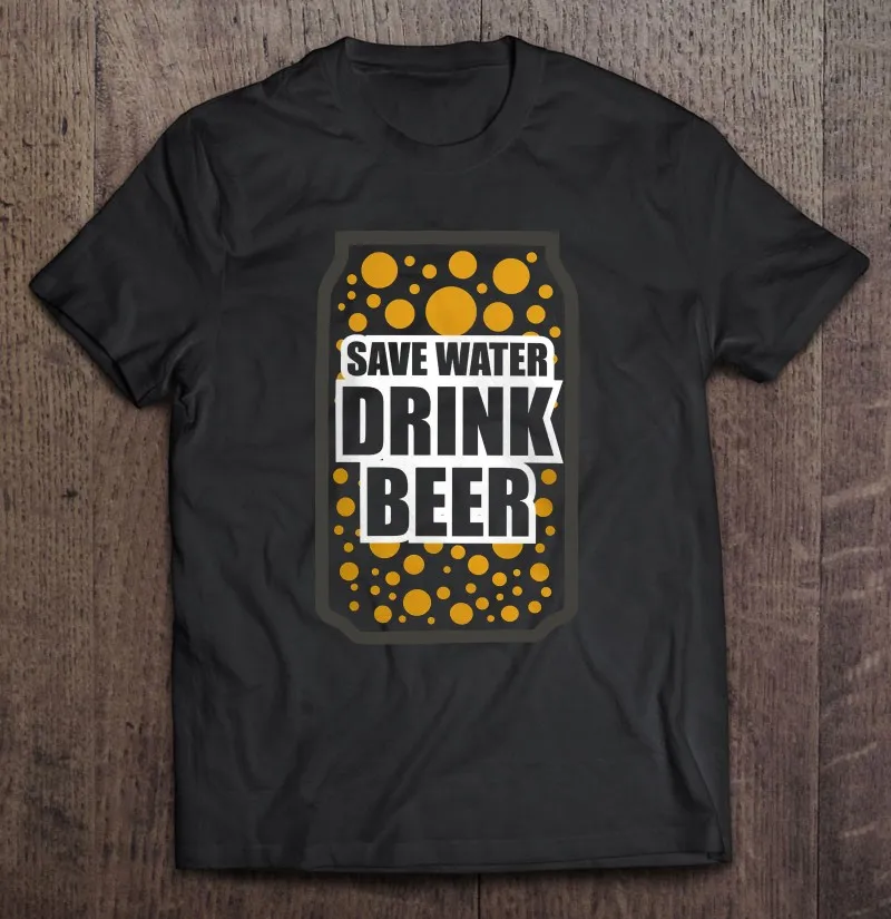 

Мужская футболка с надписью «Save Water Drink»