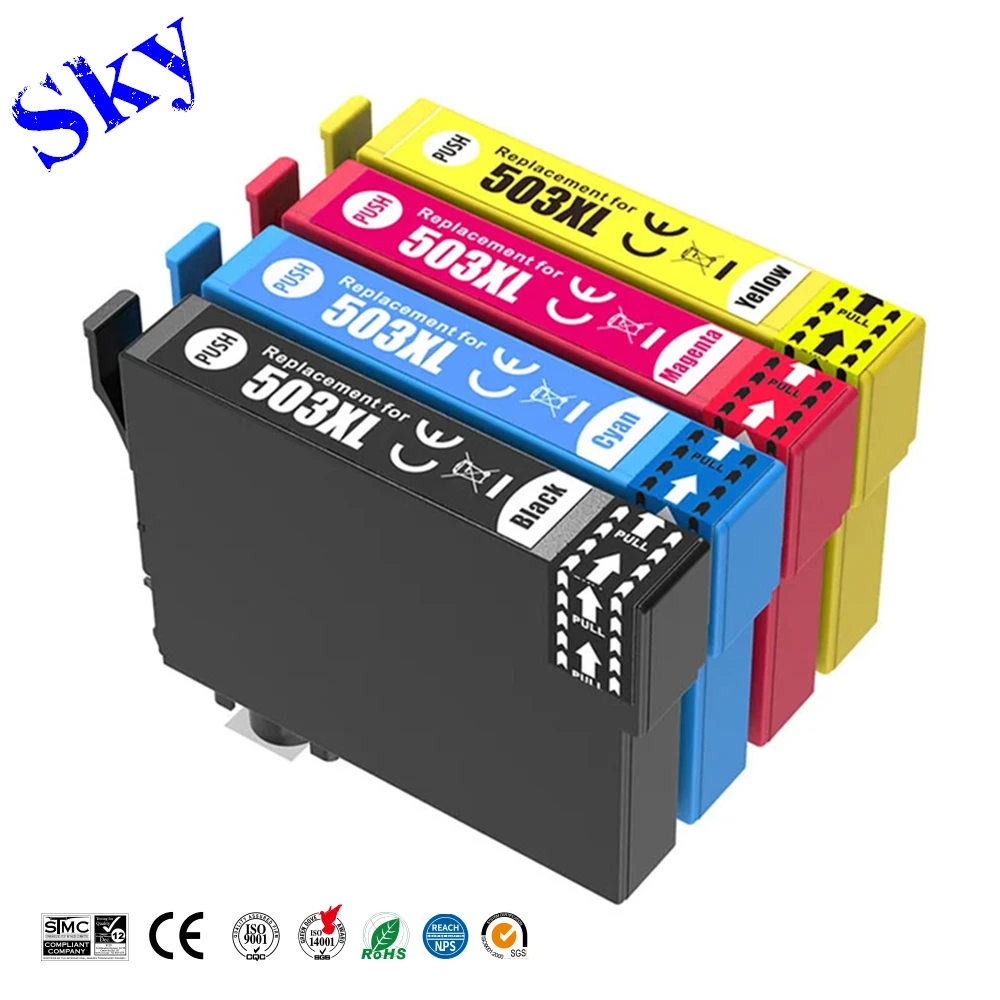 

SKY 503 503XL T503XL Compatible Ink Cartridges For Epson XP-5200 XP-5205 WF-2960DWF WF-2965DWF