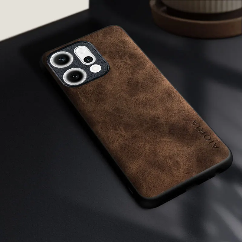 Фото Модный чехол для OPPO Reno 14 13 12 11 Pro F 10 8 Pro Plus 8 T, прочный чехол премиум-класса из искусственной кожи для reno14 pro capa funda №2