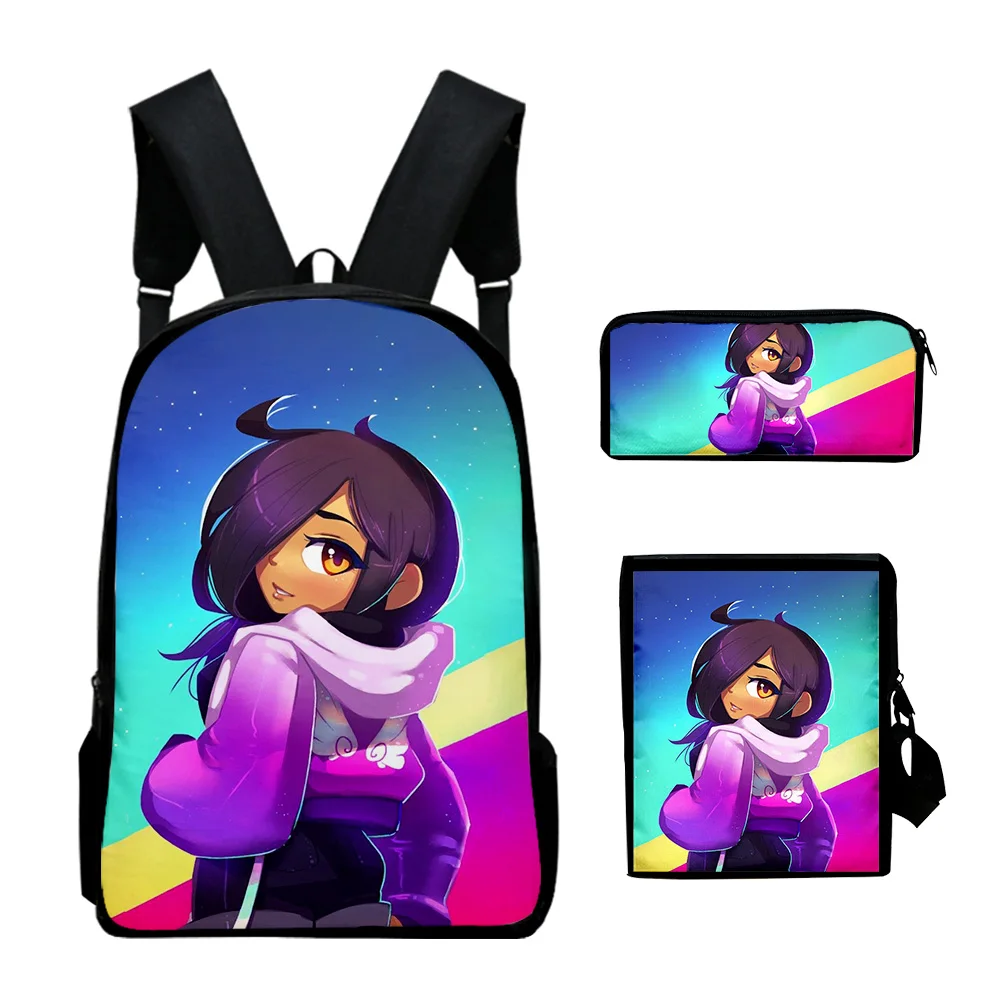 

Trendy Kawaii Youthful Pretty Aphmau 3pcs/Set Backpack 3D Print Student Bookbag Travel Laptop Daypack Lunch Bags Pencil Case