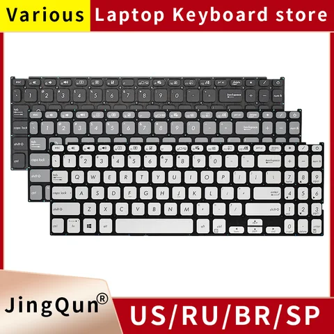 Клавиатура ноутбука BR SP для ASUS Vivobook X509 M509 M509DA, X515DA, X515MA, FL8700, FL8700d, Y5200F, V5200JP, V5200U, Русская раскладка США