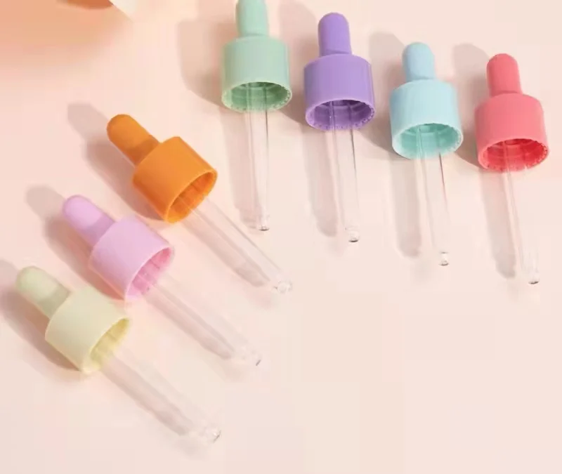 Женская стеклянная цилиндрическая бутылка-капельница для эфирного масла