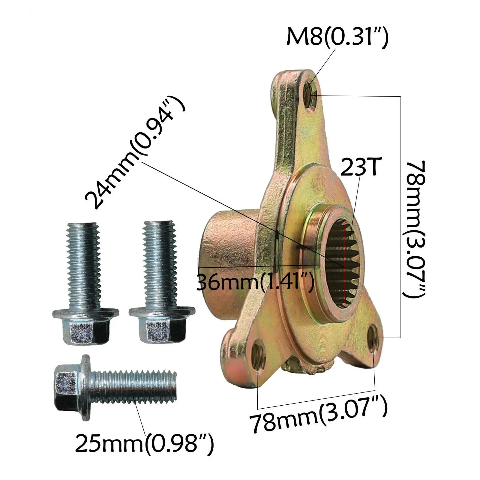 Картинг задний мост для трайка Kit 740 мм + колеса 6 дюймов Передняя рулевая тяга в