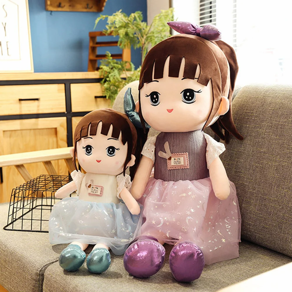 

Новая милая кукла в цветочном платье милый мягкий плюшевый игрушка детская пара подарок для детей девочки плюшевая фигурка игрушки удобные