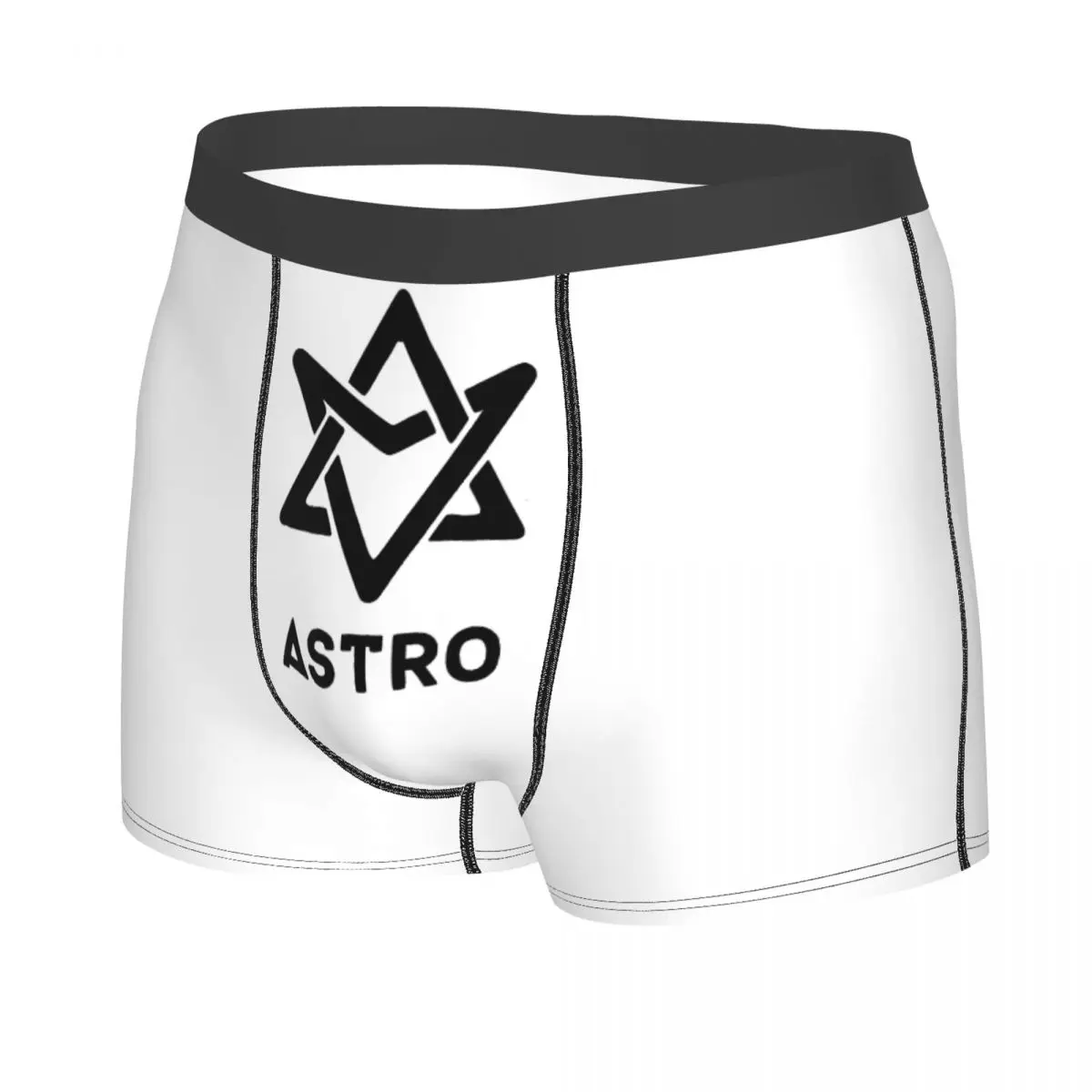 Фото Музыкальные боксеры Astros Kpop на заказ для мужчин, нижнее белье с 3D принтом, трусы, мягкие трусы №2
