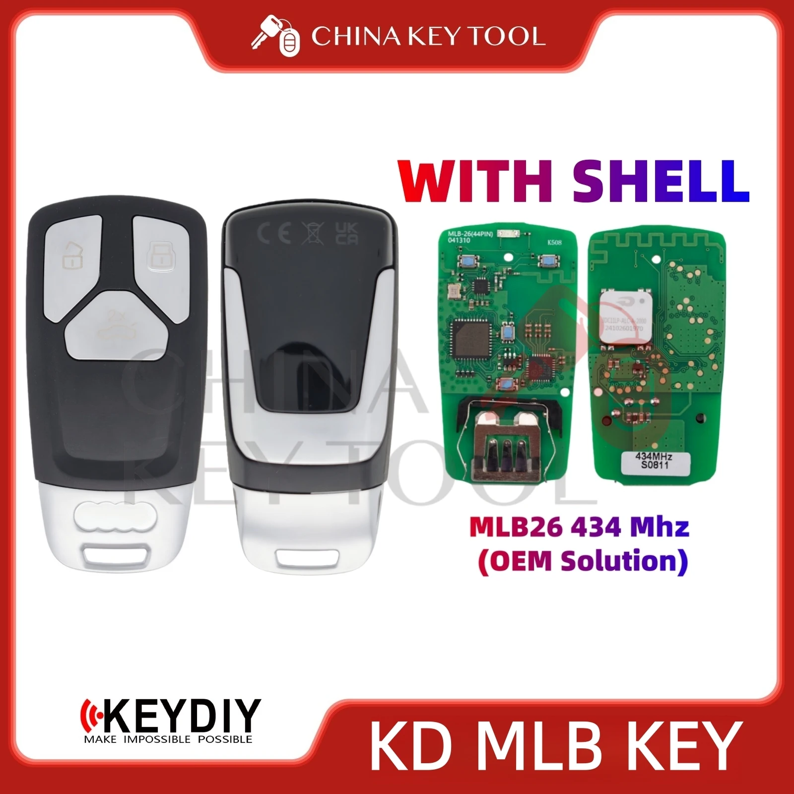 

Инструмент KeyDIY KD-MP Добавьте ключи MLB-систем для Audi/Porsche/Lamborghini/Bentley/VW MLB Systems KD-MP с 1 шт. MLB26 и MLB08