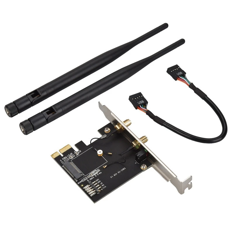 

PCIE к NGFF M.2 Wi-Fi Bluetooth беспроводной модуль адаптер карта M.2 беспроводной сетевой адаптер конвертер