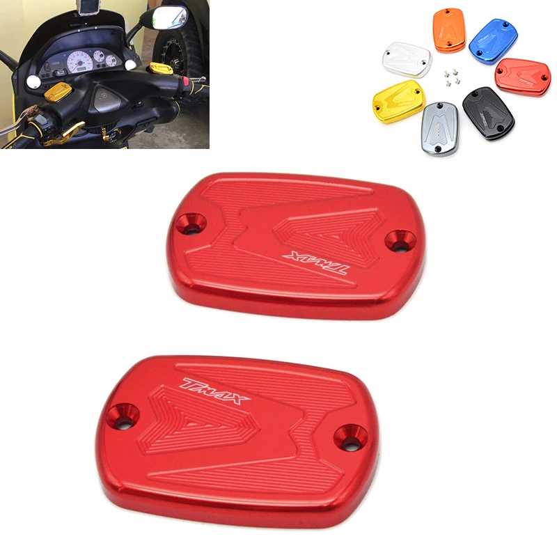 

Motorcycle CNC T-MAX TMAX 530 500 Front Master Cylinder Cover Brake Fluid Reservoir Cap Cover For YAMAHA TMAX530 TMAX500 XP530