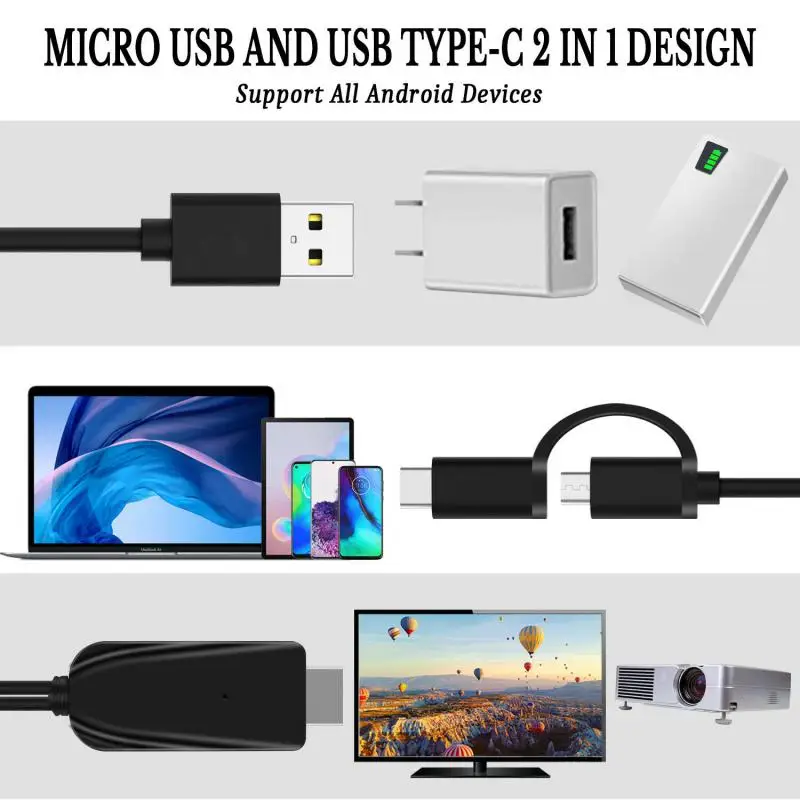 Streaming Display Cable Usb Type C Cable Plug High Quality Dongle Video Converter For /samsung/android Hd Tv Stick Wire