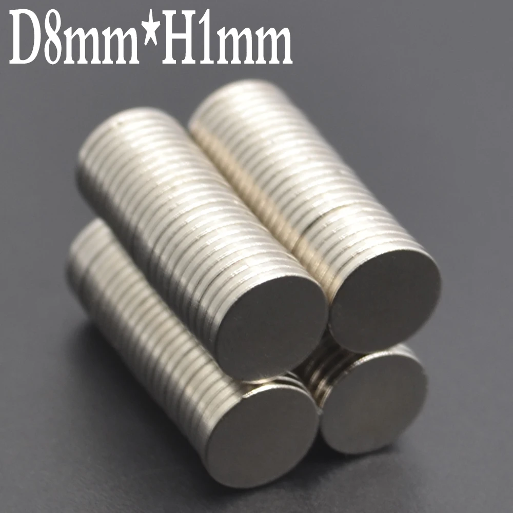 1mm Thick Super Strong Magnets NdFeB Neodymium Thin Small Disc Magnet Permanent N35 Dia 1/2/3/4/5/6/8/10/12/15/18/20mm images - 6