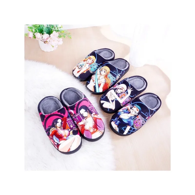 ONE PIECE теплые плюшевые пантофоле для косплея с героями мультфильмов Coppia домашние