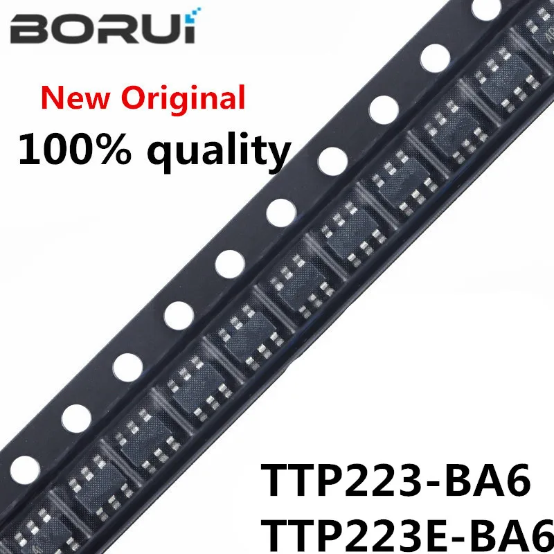 

10 шт TTP223-BA6 223B SOT23-6 TTP223 TTP223E-BA6 223EB TTP223E SOT JL223B JL223