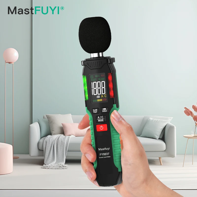 MASTFUYI FY8837 - Портативный измеритель уровня звука мини-детектор шума A/C-весовой 30-130