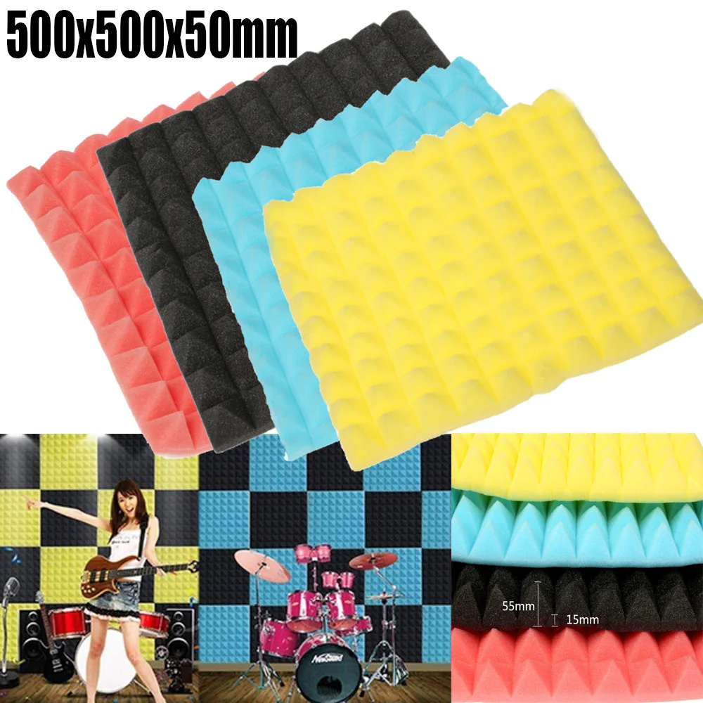 

1 шт., Звукопоглощающая пена, 500x500x50 мм