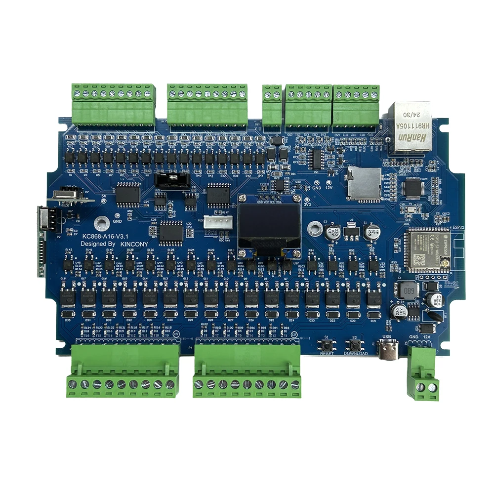 Фото Модуль GPIO KinCony KC868-A16v3 ESP32-S3 на 16 каналов для ESPHome, Home Assistant, MQTT, HTTP, Modbus №4