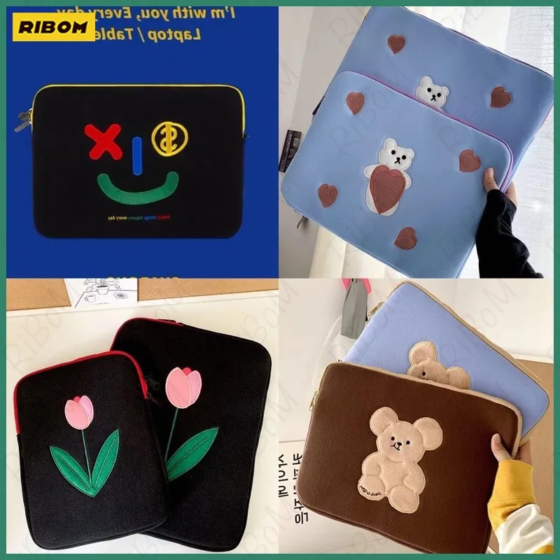 

New Ins Cartoon Computer Notebook Bag 11 12 13 13.3 14 15.6 Inch Cover For Ipad Pro 11 12.9 Mac Book Asus Lenovo Girls Sleeve