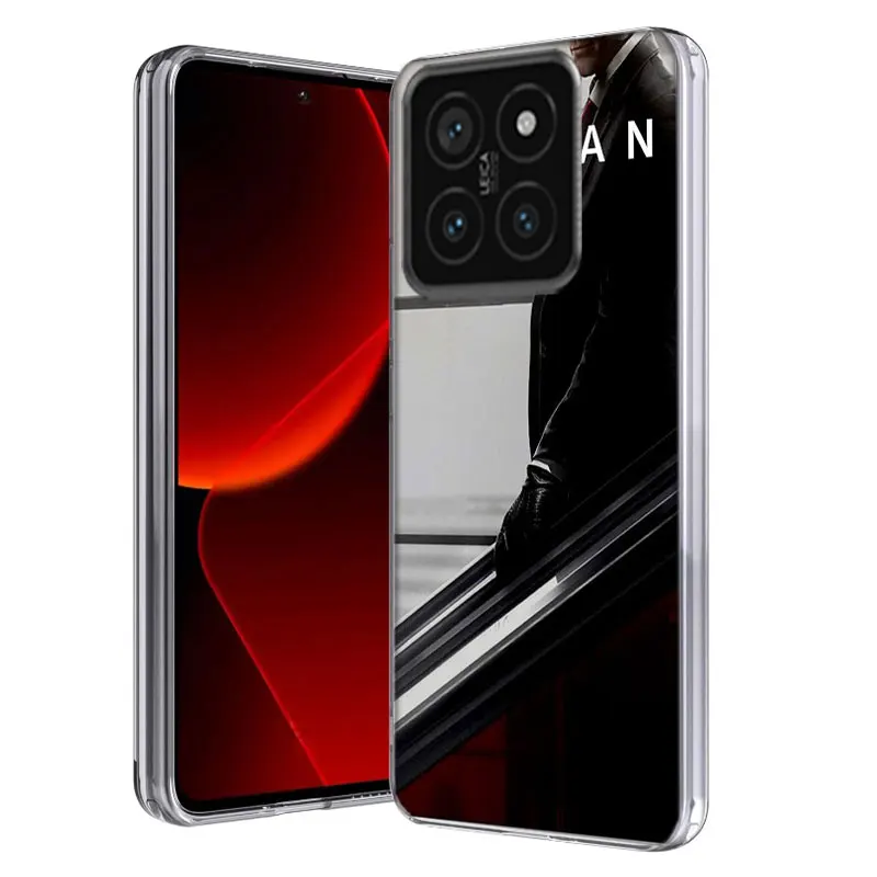 Man Hitman Agent Silicone Clear Phone Case For Xiaom Mi 12 12T 11T 10T 9T 13 11 10 9 8 Lite CC9 CC9E Pro 6X 5X A1 A2 A3 Cover Co