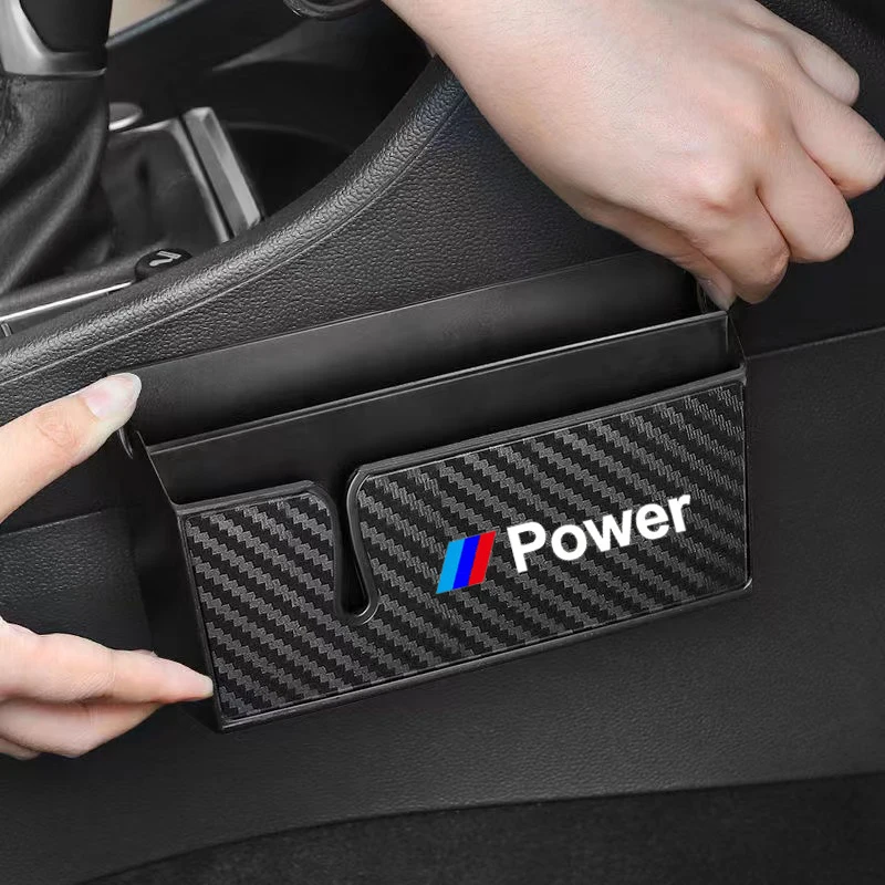 Автомобильный ящик для хранения сумка зарядки органайзер из углеродного волокна