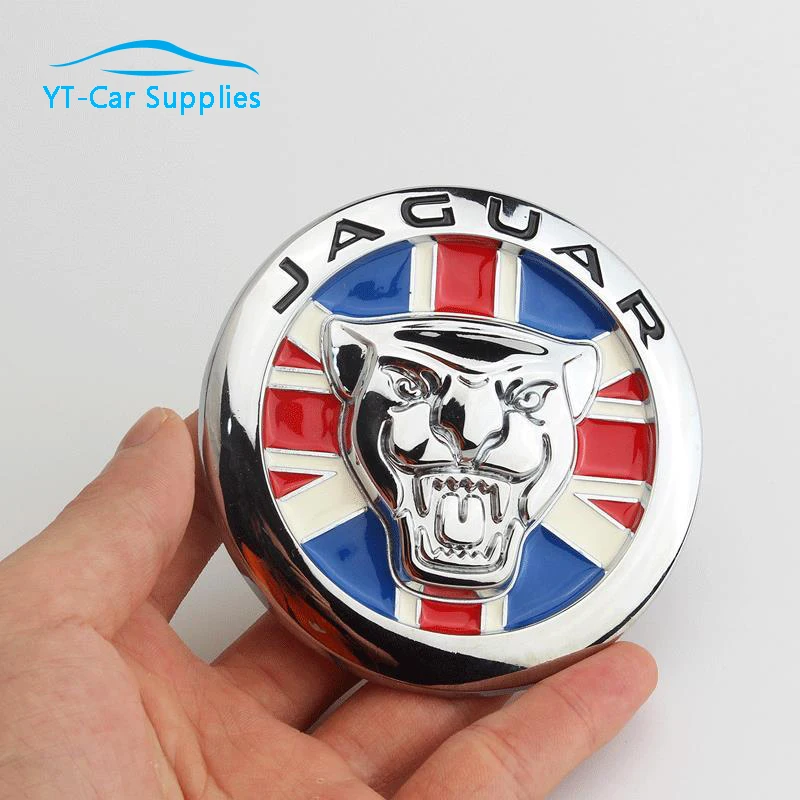 

Car Front Grille Hood Metal Logo Badge Rice Flag Decoration Stickers For Jaguar XJL XF XF XE Accessories