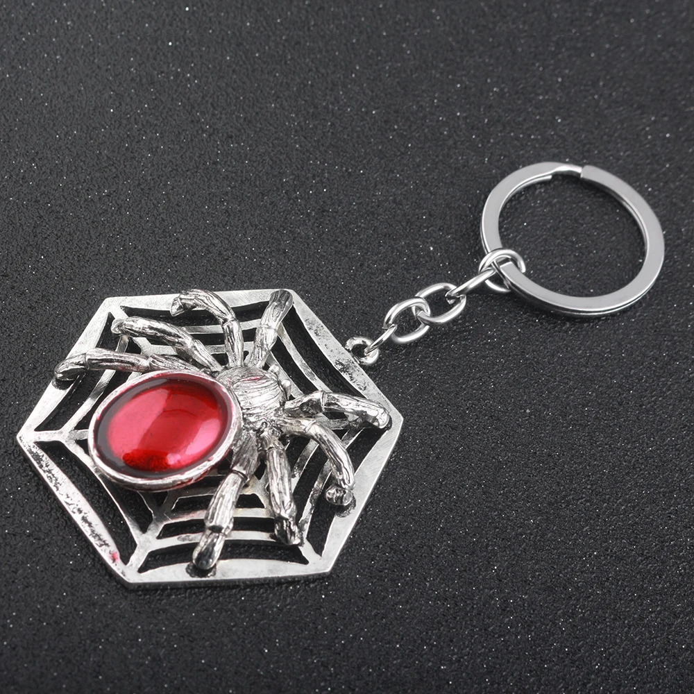 Модный Брелок С Рубином И Пауком Волшебный Реквизит Унисекс Металлический Для
