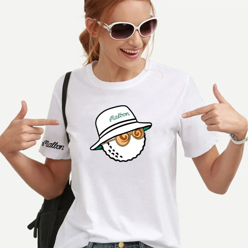

Malbon Golf T-Shirt Men Women 2023 Summer Cotton Golf Top Malbon Golf Bucket Hat Short Sleeve Fashion Couple Loose Golf Clothing