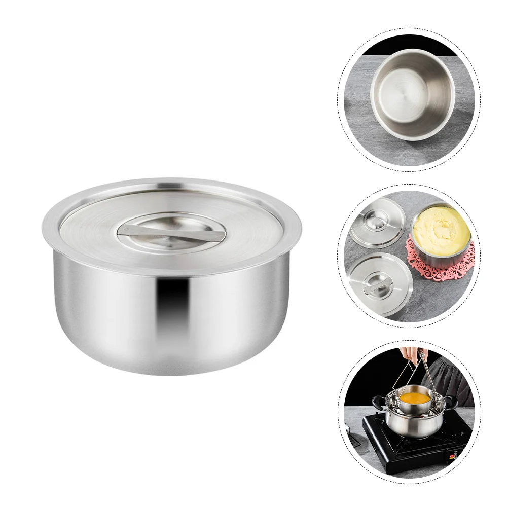 

Stainless Steel Serving Bowl with Lid Steamed Egg Bowl Kitchen Bowl For Noodle Soup Salad Pasta Rice Snack Cooking Bowl