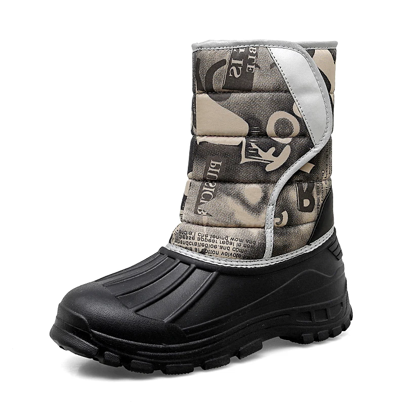 

Women's Snow Boots Winter Warm Hiking Shoes High Top Casual Thick Cotton Mid Heel Waterproof Ankle Boots