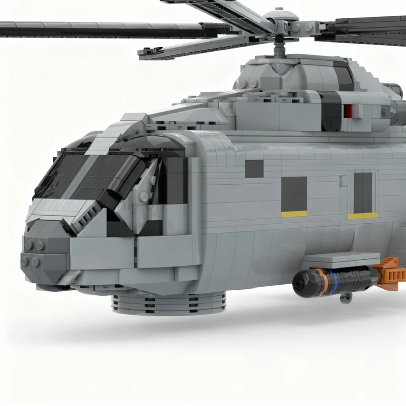 2285 деталей MOC Creator Expert AgustaWestland AW-101 Merlin, модель из строительных блоков, рождественский подарок, 3D-конструктор, образовательная игра. (art.: 3920dd06faad1) - 3920dd06faad1